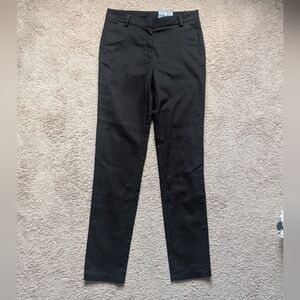 NWT IZOD School Uniform Pants Juniors Sz 6 Black Stretch Straight
